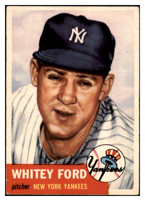 1953 Topps Baseball #207 Whitey Ford Yankees VG/VG-EX 445673