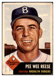 1953 Topps Baseball #076 Pee Wee Reese Dodgers GD-VG 445702