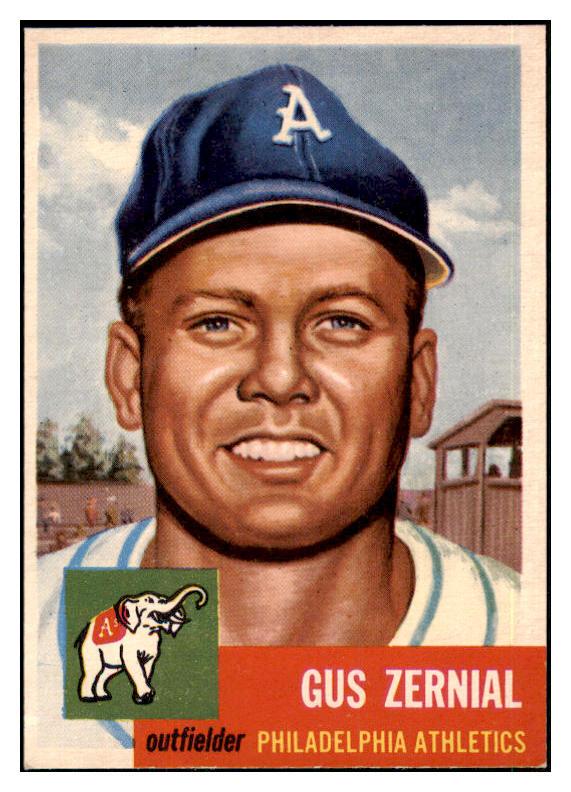 1953 Topps Baseball #042 Gus Zernial A's Good trimmed 445720