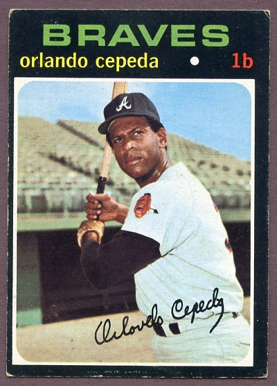 1971 Topps Baseball #605 Orlando Cepeda Braves VG-EX 445809