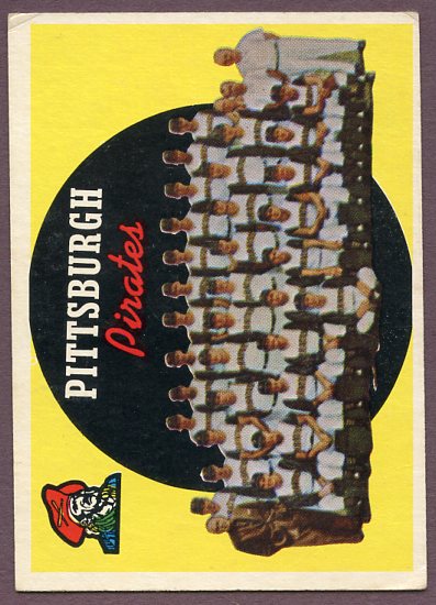 1959 Topps Baseball #528 Pittsburgh Pirates Team VG-EX 445830