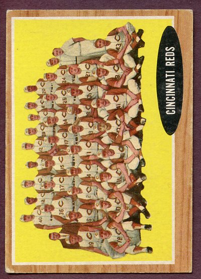 1962 Topps Baseball #465 Cincinnati Reds Team VG-EX 445874