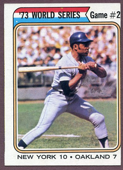 1974 Topps Baseball #473 World Series Game 2 Willie Mays VG-EX 445884