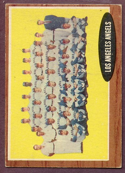 1962 Topps Baseball #132 Los Angeles Angels Team VG-EX 445949