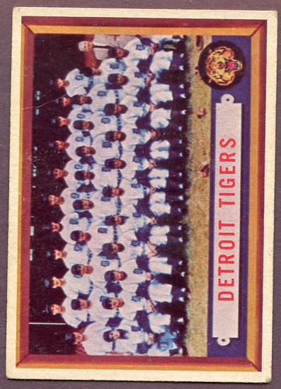 1957 Topps Baseball #198 Detroit Tigers Team VG-EX 446040