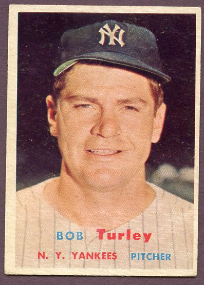1957 Topps Baseball #264 Bob Turley Yankees VG-EX 446043