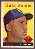 1958 Topps Baseball #088 Duke Snider Dodgers EX 446156