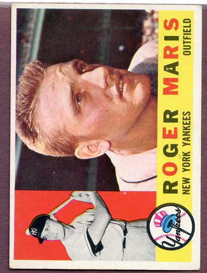1960 Topps Baseball #377 Roger Maris Yankees VG-EX 446161