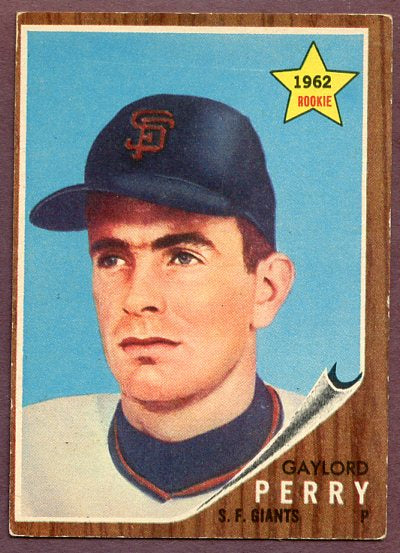 1962 Topps Baseball #199 Gaylord Perry Giants VG-EX/EX 446188