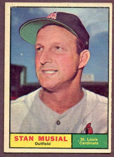 1961 Topps Baseball #290 Stan Musial Cardinals EX+/EX-MT 446200