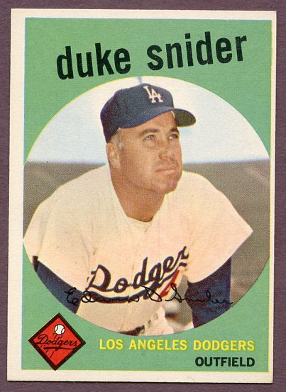 1959 Topps Baseball #020 Duke Snider Dodgers EX-MT 446235