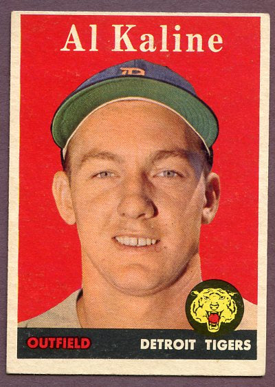 1958 Topps Baseball #070 Al Kaline Tigers EX+/EX-MT 446245