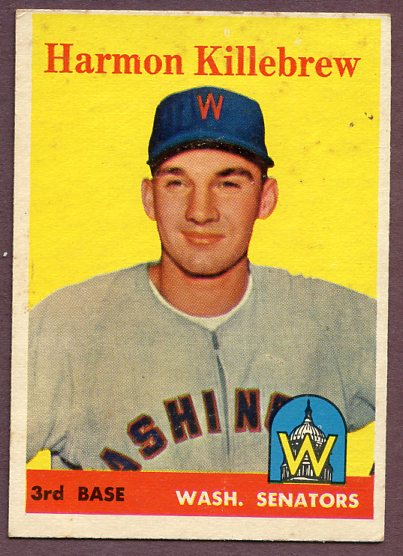 1958 Topps Baseball #288 Harmon Killebrew Senators VG-EX 446266