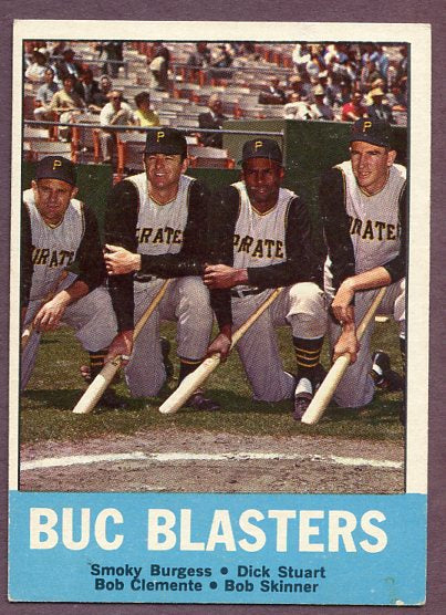 1963 Topps Baseball #018 Roberto Clemente Smoky Burgess VG-EX/EX 446275