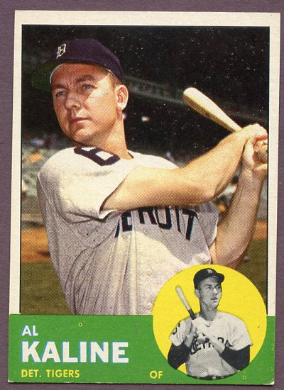 1963 Topps Baseball #025 Al Kaline Tigers EX 446298