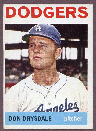 1964 Topps Baseball #120 Don Drysdale Dodgers EX 446337