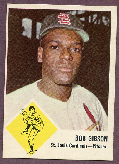 1963 Fleer Baseball #061 Bob Gibson Cardinals EX 446387