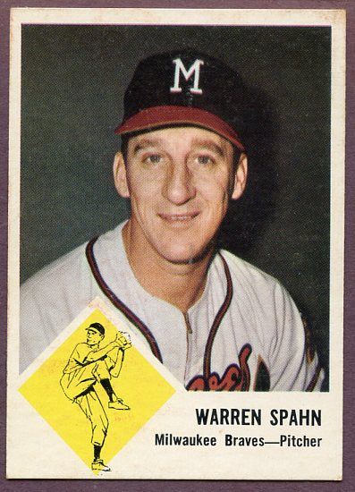 1963 Fleer Baseball #045 Warren Spahn Braves VG-EX 446389