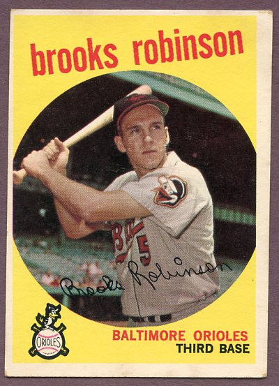 1959 Topps Baseball #439 Brooks Robinson Orioles VG-EX 446404