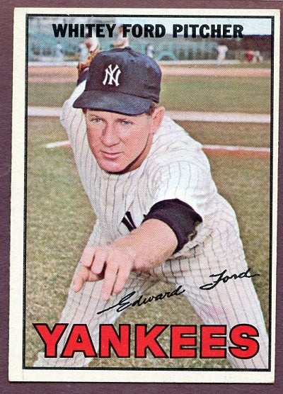 1967 Topps Baseball #005 Whitey Ford Yankees EX+/EX-MT 446425