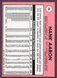 1969 Topps Baseball #100 Hank Aaron Braves EX 446428