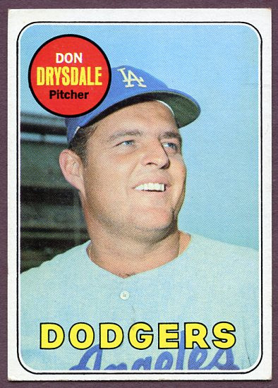 1969 Topps Baseball #400 Don Drysdale Dodgers VG-EX/EX 446455