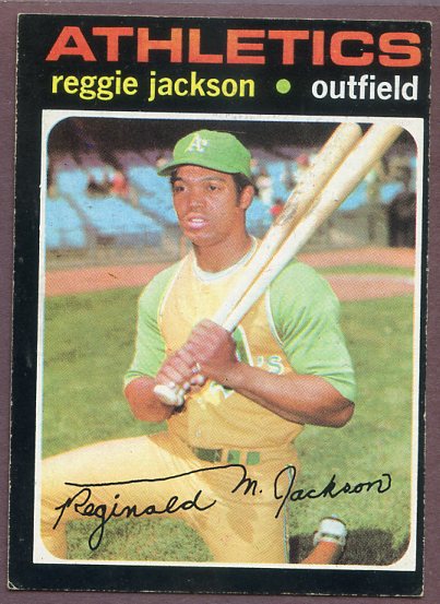 1971 Topps Baseball #020 Reggie Jackson A's EX 446462