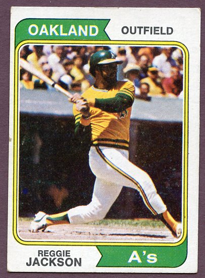 1974 Topps Baseball #130 Reggie Jackson A's VG-EX 446482