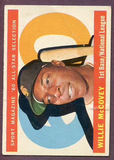 1960 Topps Baseball #554 Willie McCovey A.S. Giants Fair 446499