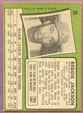 1971 Topps Baseball #020 Reggie Jackson A's EX+/EX-MT 446506