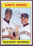 1969 Topps Baseball #572 Willie McCovey Juan Marichal EX-MT 446507