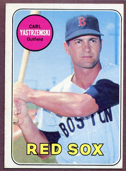 1969 Topps Baseball #130 Carl Yastrzemski Red Sox EX 446561