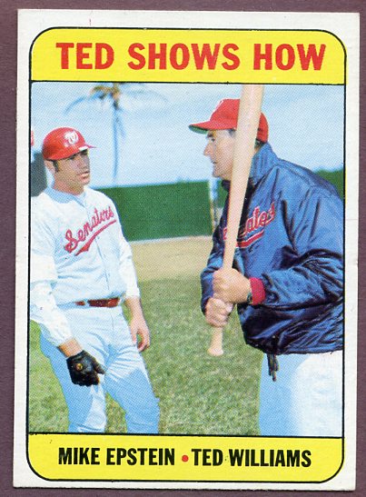 1969 Topps Baseball #539 Ted Williams Mike Epstein NR-MT 446570