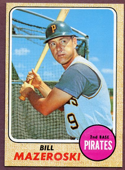 1968 Topps Baseball #390 Bill Mazeroski Pirates EX-MT 446579