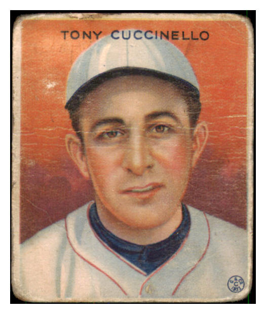 1933 Goudey #099 Tony Cuccinello Dodgers FR-GD 446738