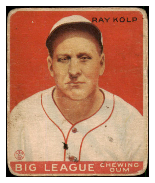 1933 Goudey #150 Ray Kolp Reds Good 446790