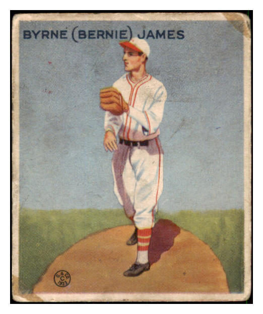 1933 Goudey #208 Bernie James Giants GD-VG 446800