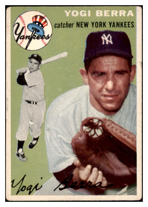 1954 Topps Baseball #050 Yogi Berra Yankees VG-EX 446841