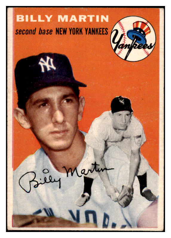 1954 Topps Baseball #013 Billy Martin Yankees EX+/EX-MT 446842