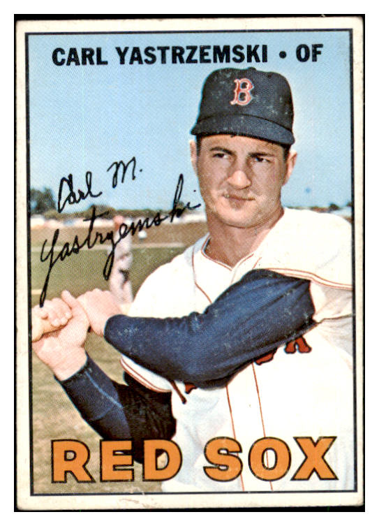 1967 Topps Baseball #355 Carl Yastrzemski Red Sox VG-EX 446975
