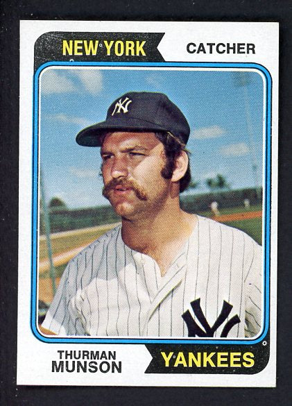 1974 Topps Baseball #340 Thurman Munson Yankees EX-MT 446983