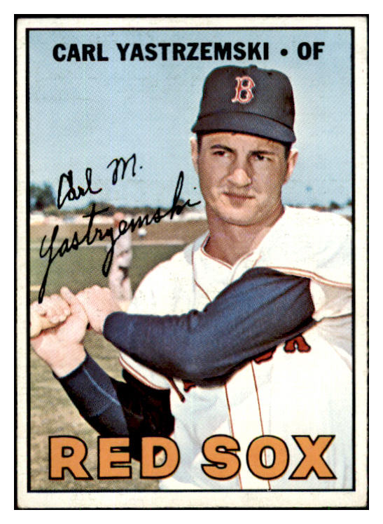 1967 Topps Baseball #355 Carl Yastrzemski Red Sox EX+/EX-MT 446989