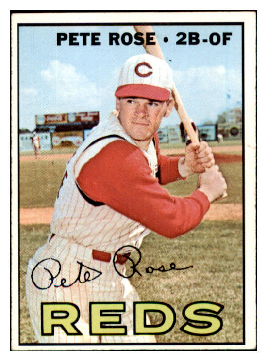 1967 Topps Baseball #430 Pete Rose Reds EX+/EX-MT 446990