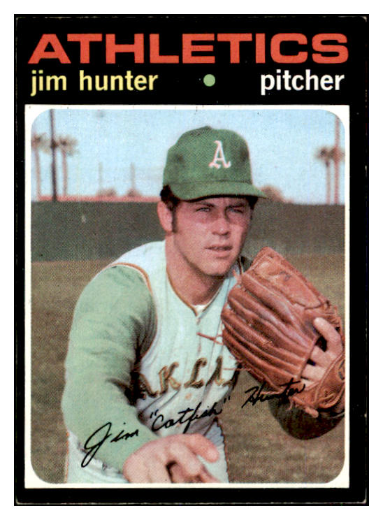 1971 Topps Baseball #045 Catfish Hunter A's EX-MT 447123