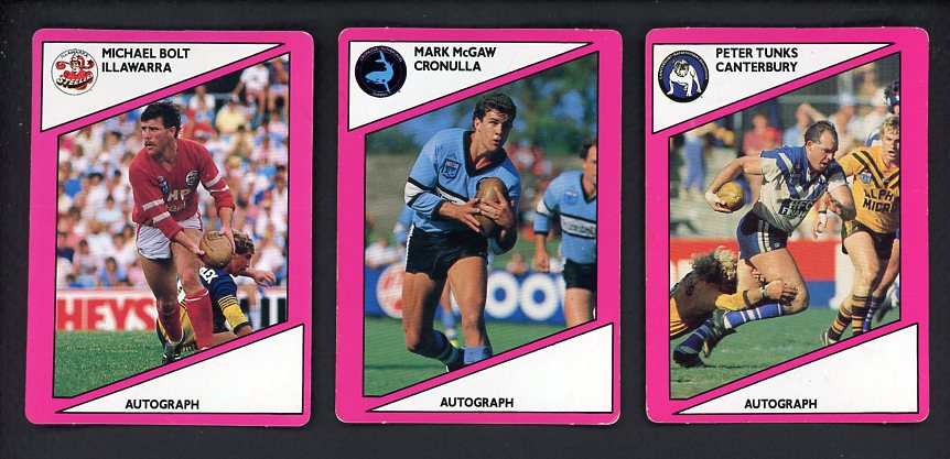 1988 Scanlens (Australia) Rugby Near Set 127 Diff EX 447161