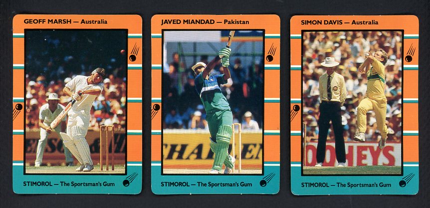 1988-89 Scanlens (Australia) Crickett Partial Set 118 Diff EX-MT 447162