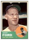 1963 Topps Baseball #446 Whitey Ford Yankees EX-MT 447311