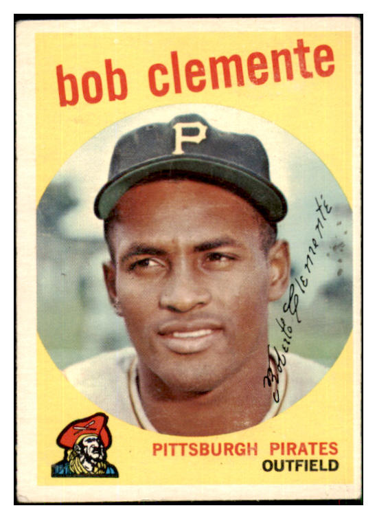 1959 Topps Baseball #478 Roberto Clemente Pirates VG 447349