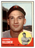 1963 Topps Baseball #500 Harmon Killebrew Twins EX-MT 447367