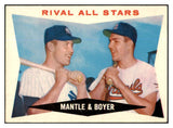 1960 Topps Baseball #160 Mickey Mantle Ken Boyer EX+/EX-MT 447379